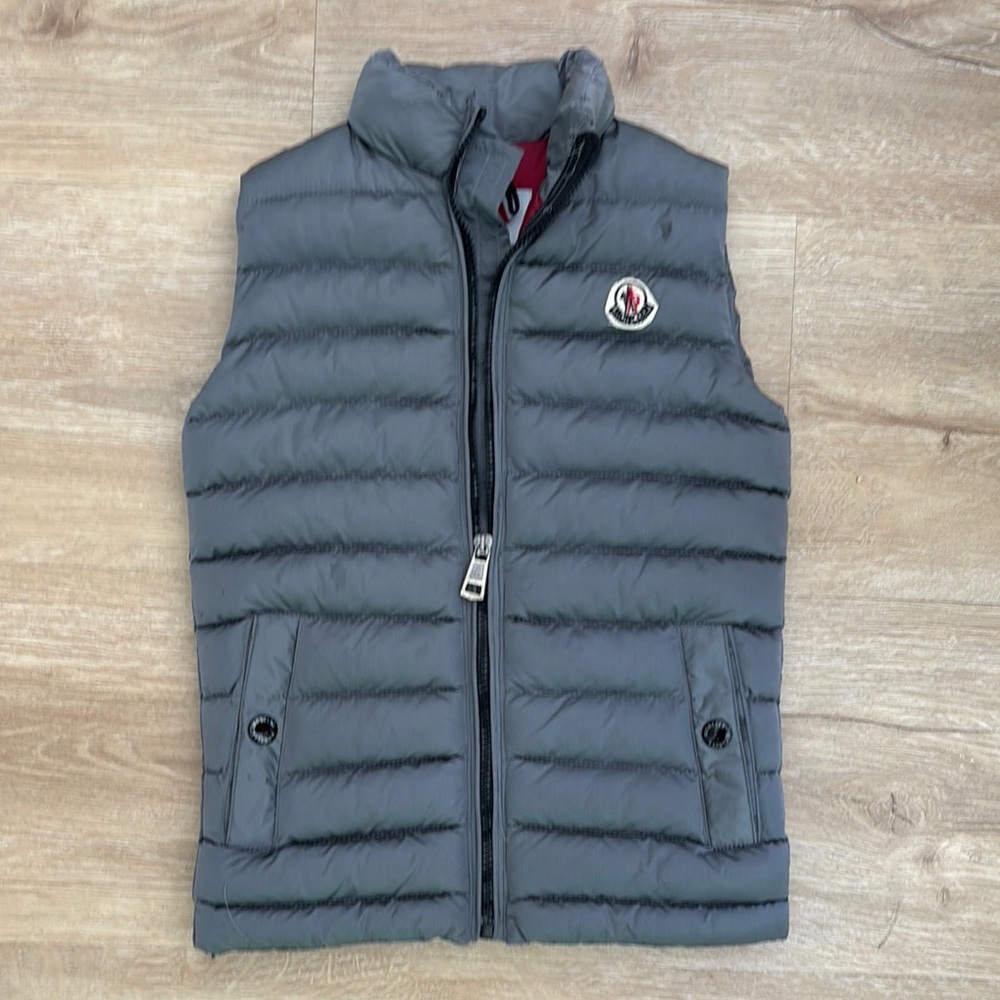 Moncler Charcoal Quilted Vest